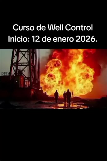 Curso de Well Control Inicio: 12 de enero 2026. #creatorsearchinsight