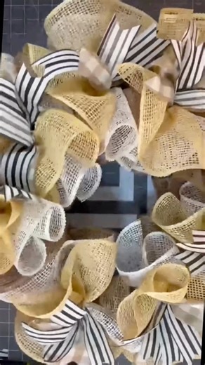 Super easy wreath tutorial. Cut your mesh pieces at 14”, 12”, 10” and cut your ribbons at 9”. I’ll leave the full tutorial in the comments! #julieswreathboutique #CraftingCommunity #craftinglife #craftingideas #craftingismytherapy | Julie's Wreath Boutique