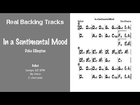 In a Sentimental Mood / Duke Ellington - Real Jazz Backing Track - Play Along