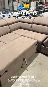 ✨Promo Divano✨ Ultimo pezzo disponibile Divano 280x240 cm reversibile e modulabile 🛋️ con •Panchetta Letto Estraibile •2 Pouff •1 pouff contenitore •Poggia testa reclinabili A soli €899,00 🔥🔥 Ti aspettiamo 🫶🏻 Dal lunedì alla domenica 10:00-19:00 (Giovedì chiuso )🔺 Ci troviamo in 📍VIA S.S. 18 KM 89,700 84047 CAPACCIO PAESTUM (SA) di fronte Planet Cash | Affare Fatto Capaccio