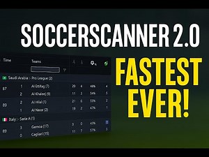 Soccerscanner 2.0 Launch — Faster Live Updates, New Data, XG Timelines & Advanced Match Insights
