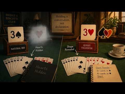 Bridge Game Learning (107) - When Stayman Fails: How Quest Transfers Find Hidden Fits #bidding