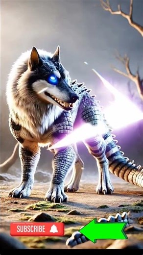 Epic Cyber Wolf-Dragon | Mythical Beast in 4K Fantasy Animation
