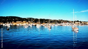 Bout tour through the port. Sailing boats in the port.