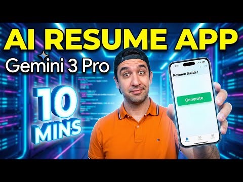 I Built an AI Resume Builder with Gemini 3 Pro — in Under 10 Minutes (SwiftUI Tutorial)