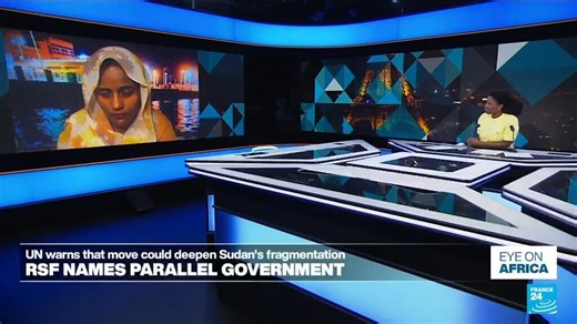 #Sudan 🇸🇩 - A coalition led by the Rapid Support Forces (#RSF), which is fighting for power in #Sudan’s brutal civil war, has announced the formation of a new parallel government – further tearing the fabric of a fraying nation. We talked to Naba Mohiedeen ⤵️ | Eye on Africa - France 24