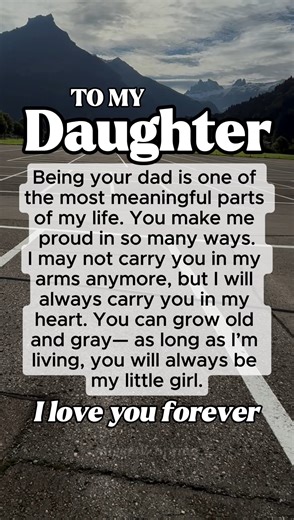 To my daughter, I love you forever! | Sugar Spring