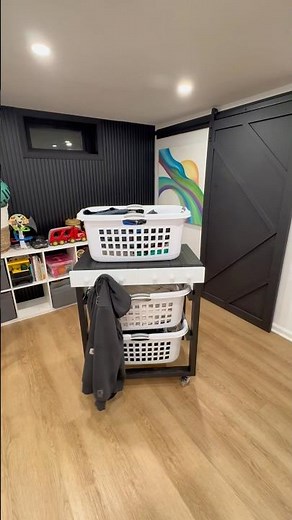 DIY mobile laundry cart #diy #process