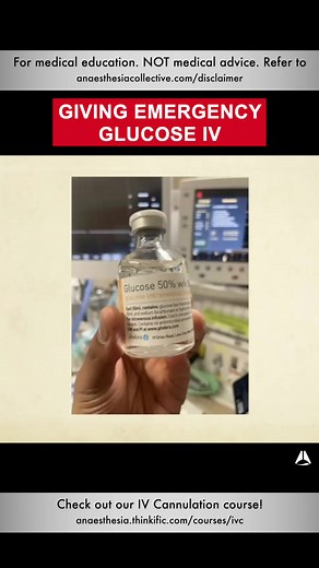 Administering 50% Dextrose for Hypoglycemia: Anesthesiology Technique