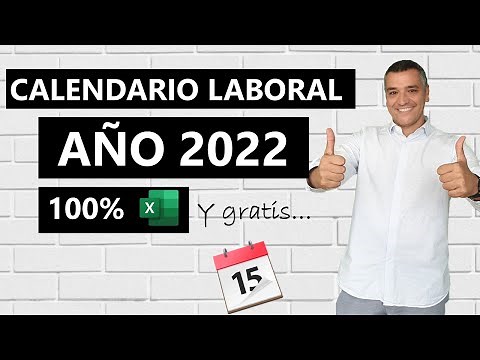 Calendario Laboral 2022 en Excel