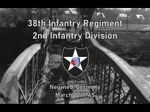 38th Infantry Regiment, 2nd Infantry Division Crosses the Wied River; March 22-23, 1945