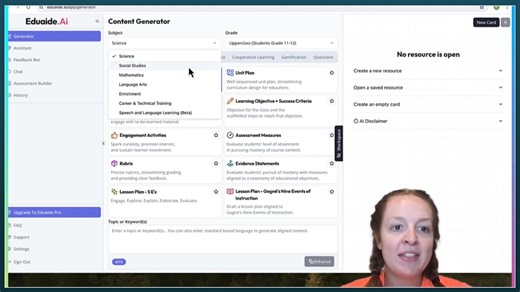 We reviewed Eduaide to understand how it generates lesson plans and other educational resources. Check out our video to see how it works and explore more AI tools on our website. https://buff.ly/3WPl2VD | Michigan Virtual