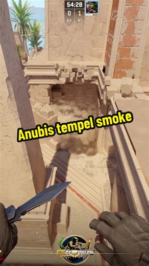 Mastering Temple Smokes on Anubis in CS2