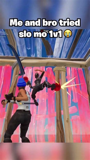 Me and him tried slo-mo 1v1s 😭💀 #fortnite #gaming #fortniteclips