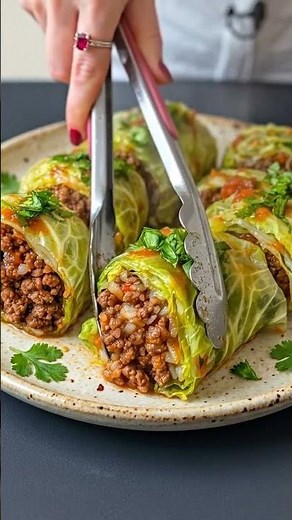 Asian Beef Cabbage Rolls