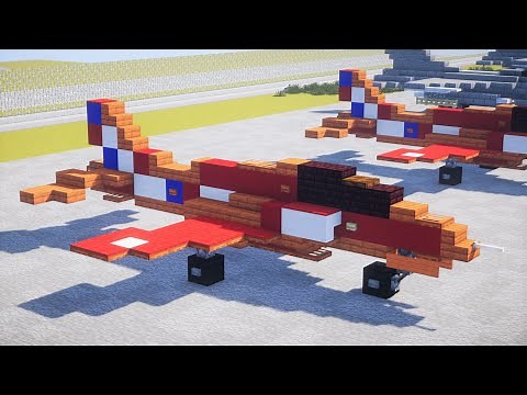 Minecraft RAF Red Arrows Hawk T1 Jet Tutorial