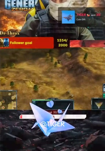 Big love to my supporter ❤️🫡@TIGER🐅 #tiktoklive #livehighlights #livegift #papercrane