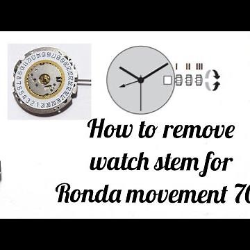 How to remove Watch stem | Ronda Movement 705 | TrendWatchLab | Wrist Watch Repair
