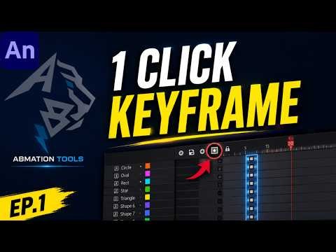 Animate CC Me Advanced Keyframe Workflow Kaise Use Kare? | Abmation Tools Intro Ep. 1