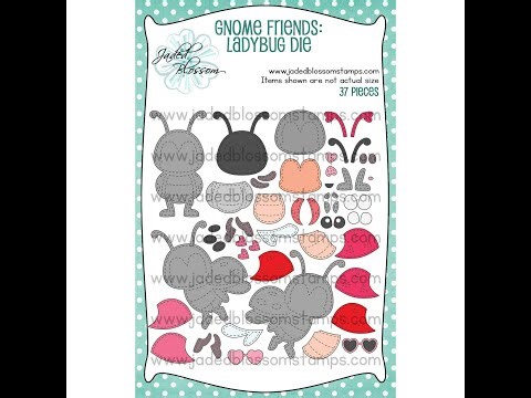 Jaded Blossom Gnome Friends Ladybug die Assembly