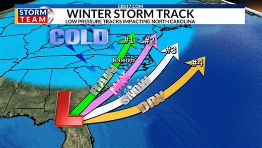 Weekend snow looking more likely in North Carolina