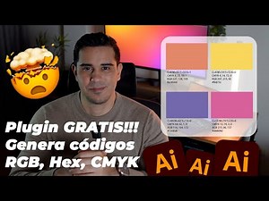Genera CÓDIGOS DE COLOR inmediato, RGB, CMYK, Hex. PLUGIN GRATIS para ADOBE ILLUSTRATOR 🎨