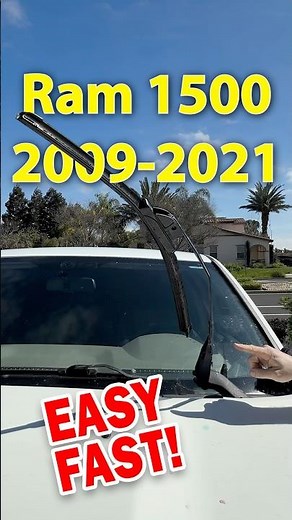 Replace Ram 1500 Wiper Blades (2009-2021 | 22”)