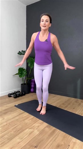 Megan Dahlman on Instagram: "💥 FREE Balance Masterclass! Comment “balance” below and I’ll send you the link! Balance a little wobbly lately? This simple drill will help you improve it! 💪✨ Try this: 4-Way Taps on One Leg ✅ Stand tall on one foot, soften your knee, spread your toes, and “grab” the floor. ✅ Tap your free foot forward, side, back, and behind — all while keeping your balance steady. ✅ Then… try adding mini-squats to make it even more challenging! 😉 Your glutes, quads, and core wil