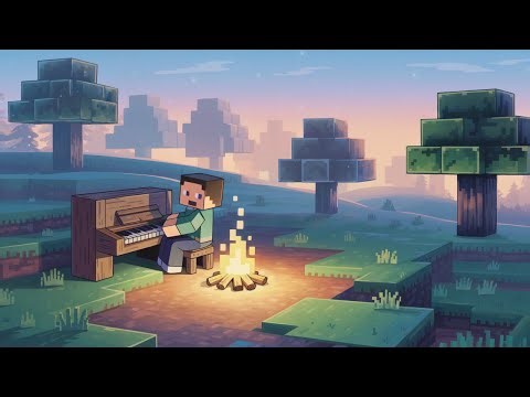 Relaxing Minecraft Ambient Music + Piano | 3 Hours of Peaceful Soundscape for Sleep, Study, Chill