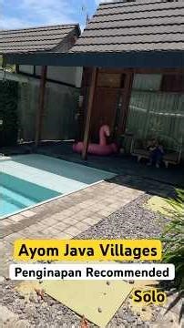 Hidden gem in Solo✨ Stay at Ayom Java Village Solo with private pool vibes! Worth it? 👀#indonesia