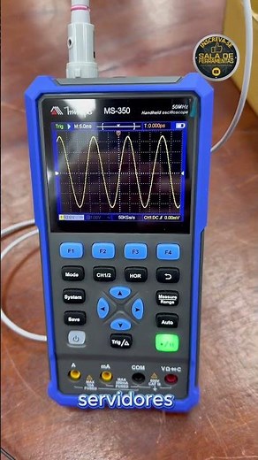 See what it's like to use a minipa ms300 oscilloscope to view a sine wave and a pwm