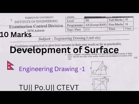 New tutorial 2080 development of Surfaces || Most important Question|| TU || Po.U || CTEVT ||