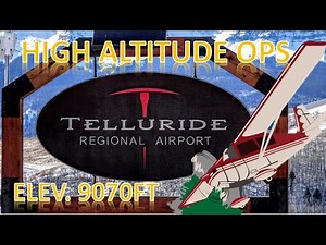 Telluride Airport in a Citabria 9,070 FT! KTEX
