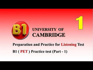 B1 (PET) Listening Practice Test (1) with Answer Key