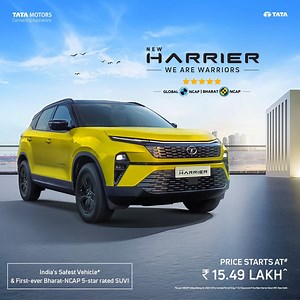 3.3K views · 169 reactions | Experience the unmatched drive of the dynamic New Harrier - an SUV redefining its class with top-tier safety, performance, and unparalleled convenience features. #WeAreWarriorsWeAreHarriers #NewHarrier #TataHarrier #TataMotorsPassengerVehicles | Tata Motors Cars | Facebook