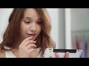 videoblocks shocked woman face looking at tablet computer close up of surprised woman emotion shocke