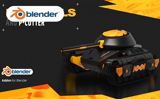 工具合集！Blender插件 Rantools P-Cutter 2.0.1 多合一工具布线建模渲染灯光烘焙插件