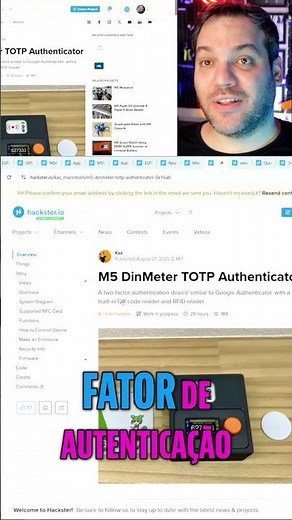 M5 DinMeter: Autenticação Segura com RFID e QR Code! 🔐 #shorts
