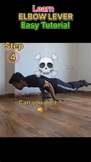 Learn Elbow Lever 🔥👇#trendingshorts #trending #shorts #ElbowLever #viral #viralshorts #calisthenics
