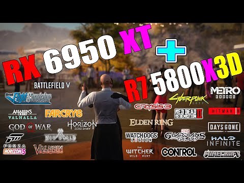 RX 6950 XT + R7 5800X3D - Test in 22 Games | 4k