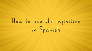 Infinitives - Grammar: basic verbs: Video playlist - BBC Bitesize
