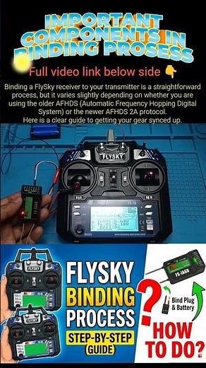 Important components in Binding prosess.#shorts #flysky #rc