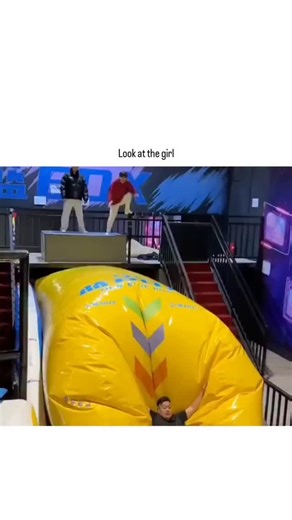 . on Instagram: "- The post shares a 60-second video compilation of hilarious fails on giant inflatable slides and ball pits in a colorful indoor playground, spotlighting a girl's exaggerated slip that steals the scene. - Authored by @masebond_, a casual content sharer promoting mindful enjoyment, it exploded to 19k likes and 6M views in under two weeks, tapping into X's appetite for quick, relatable slapstick humor. - User replies amplify the fun with emoji laughs and echoed videos, creating a