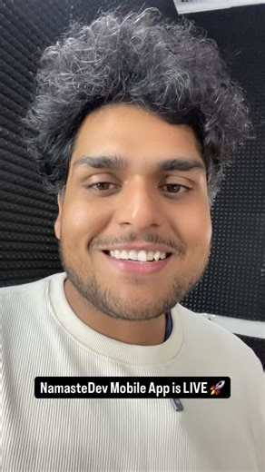 Akshay Saini on Instagram: "🚀 “We finally did it.” For the last 6 months, my team and I have been living only one dream, to build a Namaste Dev mobile app that gives our students the best learning experience on Android and iOS. It wasn’t easy. Late-night debugging. Features that broke 5 minutes before testing. Fixing one bug and creating two more. Repeating test cycles again and again. Some days we questioned ourselves, “Will this ever be ready?” But every time we felt defeated, one thought bro