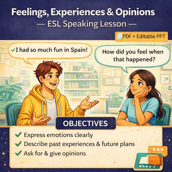 ESL Talking About Feelings & Life Experiences | ESL Lesson for Teens and Adults