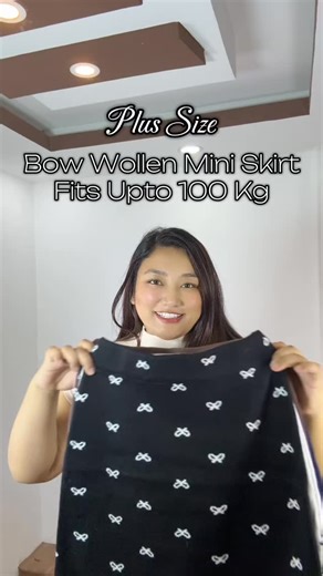 2.7K views | Wollen bow mini skirt available fits upto 100kg  #rasucollectionplussizestore #plussizeminiskirt #plussizeootd #wintercollection #deliveryallovernepal | Rasu_Clothing | Facebook