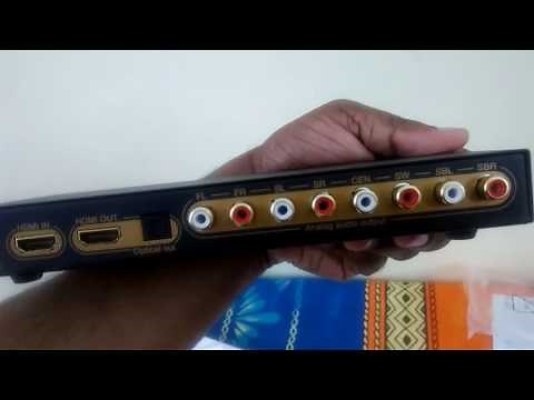 HDMI LPCM DIGITAL AUDIO TO 7.1 ANALOG CONVERTER