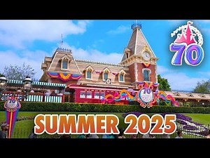 Disneyland Summer 2025 Walkthrough: Pirates of the Caribbean, Tiana & 70th Celebration [4K POV]