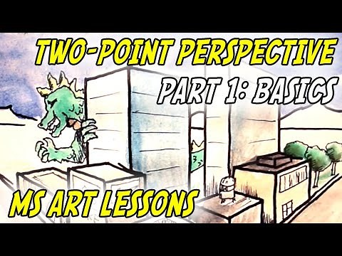 Middle School Art Lessons: Basic Two Point Perspective (part 1)