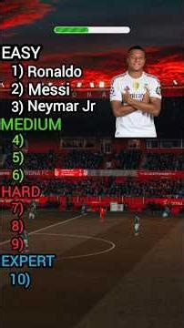 Can you reach the EXPERT Football level? ⚽️🏆 #shorts #football #quiz #soccer #chellenge